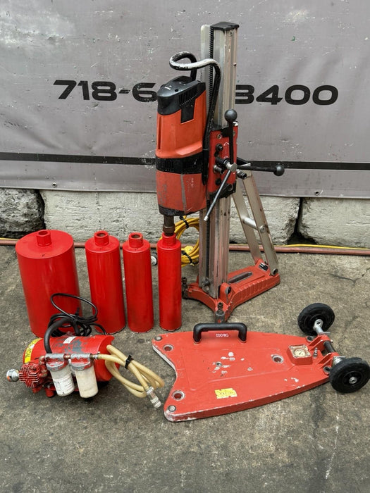 Hilti DD 200 Concrete Diamond Core Drill Rig With Stand, Pump, 4 Bits, Nice  BG4