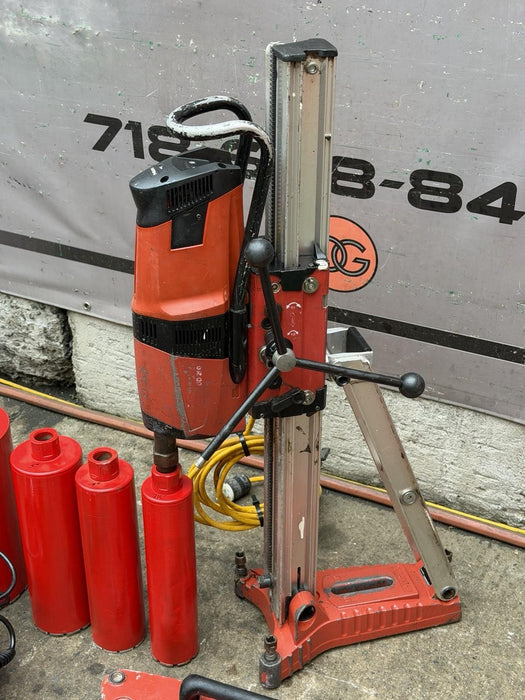 Hilti DD 200 Concrete Diamond Core Drill Rig With Stand, Pump, 4 Bits, Nice  BG4