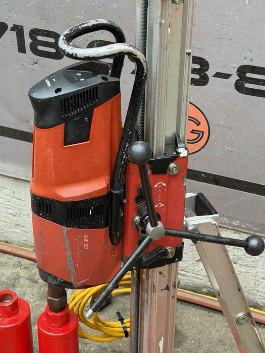 Hilti DD 200 Concrete Diamond Core Drill Rig With Stand, Pump, 4 Bits, Nice  BG4