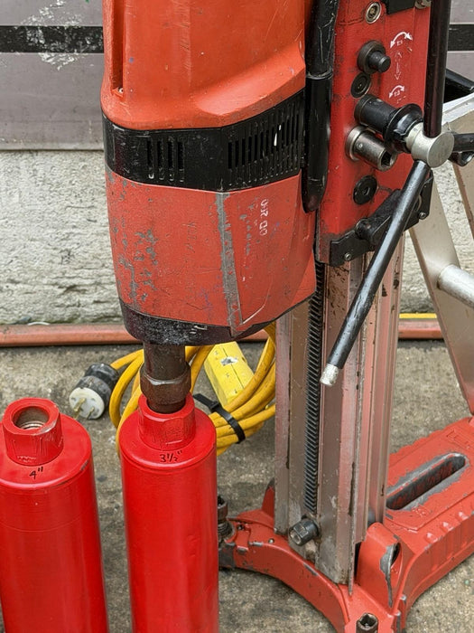 Hilti DD 200 Concrete Diamond Core Drill Rig With Stand, Pump, 4 Bits, Nice  BG4