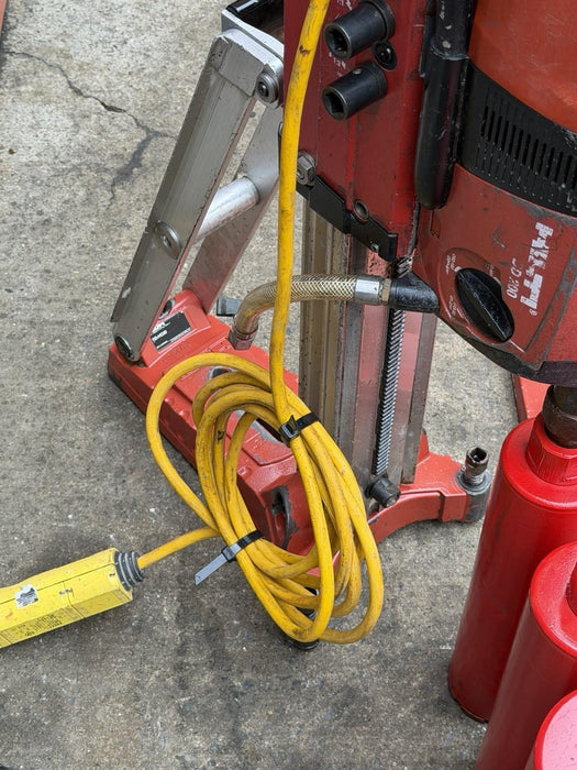 Hilti DD 200 Concrete Diamond Core Drill Rig With Stand, Pump, 4 Bits, Nice  BG4
