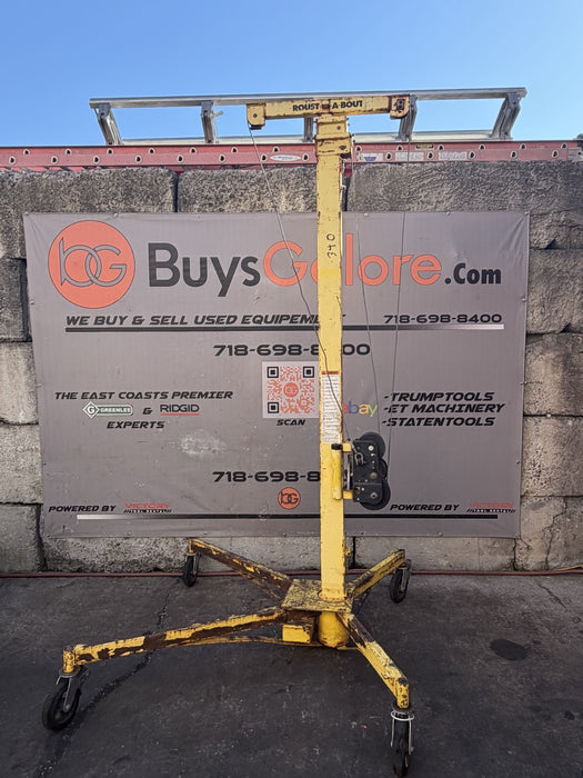 Roust-a-Bout R-250 1500lb 25 feet Hand Lift. Works Fine.