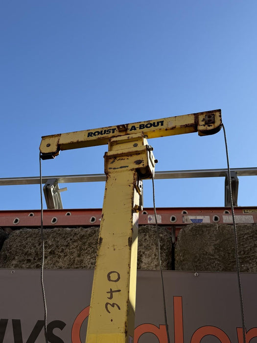 Roust-a-Bout R-250 1500lb 25 feet Hand Lift. Works Fine.