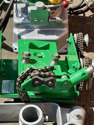 Greenlee 885 Hydraulic Pipe Bender 1-1/4 - 5 Rigid IMC, 960 Pump 1802 Table Mint