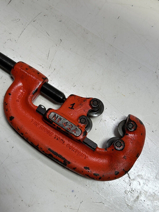 RIDGID PIPE CUTTER Model 42A Heavy Duty 4 Wheels  3/4 INCH TO 2 INCHES #1