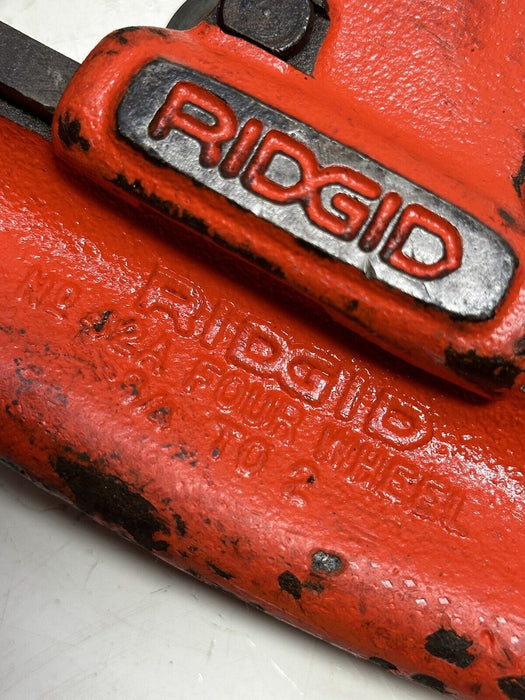 RIDGID PIPE CUTTER Model 42A Heavy Duty 4 Wheels  3/4 INCH TO 2 INCHES #1