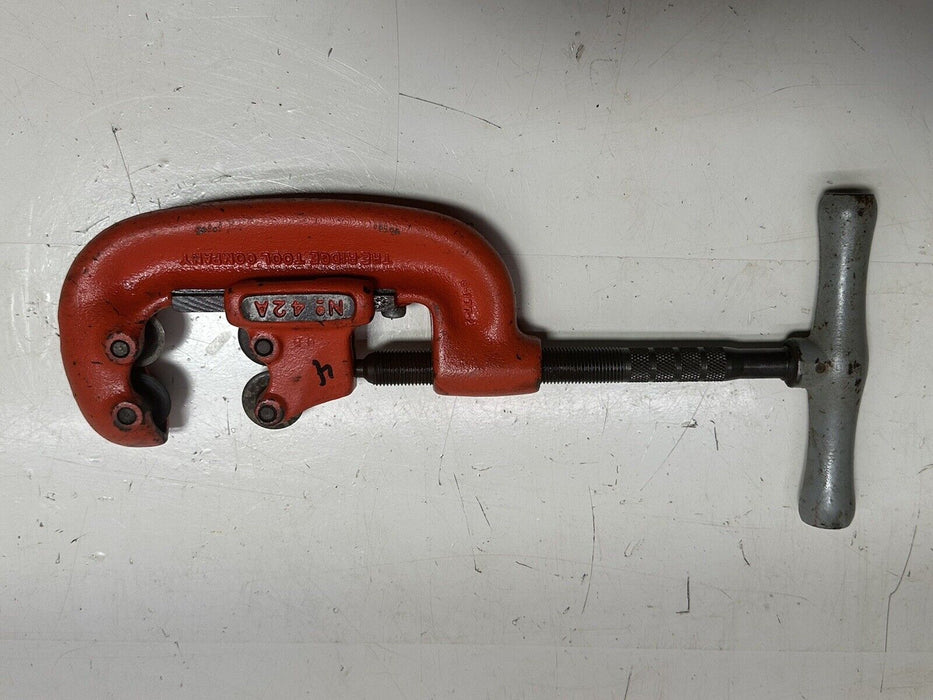 RIDGID PIPE CUTTER Model 42A Heavy Duty 4 Wheels  3/4 INCH TO 2 INCHES #4