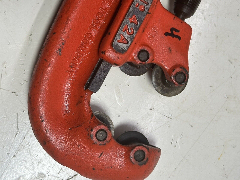 RIDGID PIPE CUTTER Model 42A Heavy Duty 4 Wheels  3/4 INCH TO 2 INCHES #4