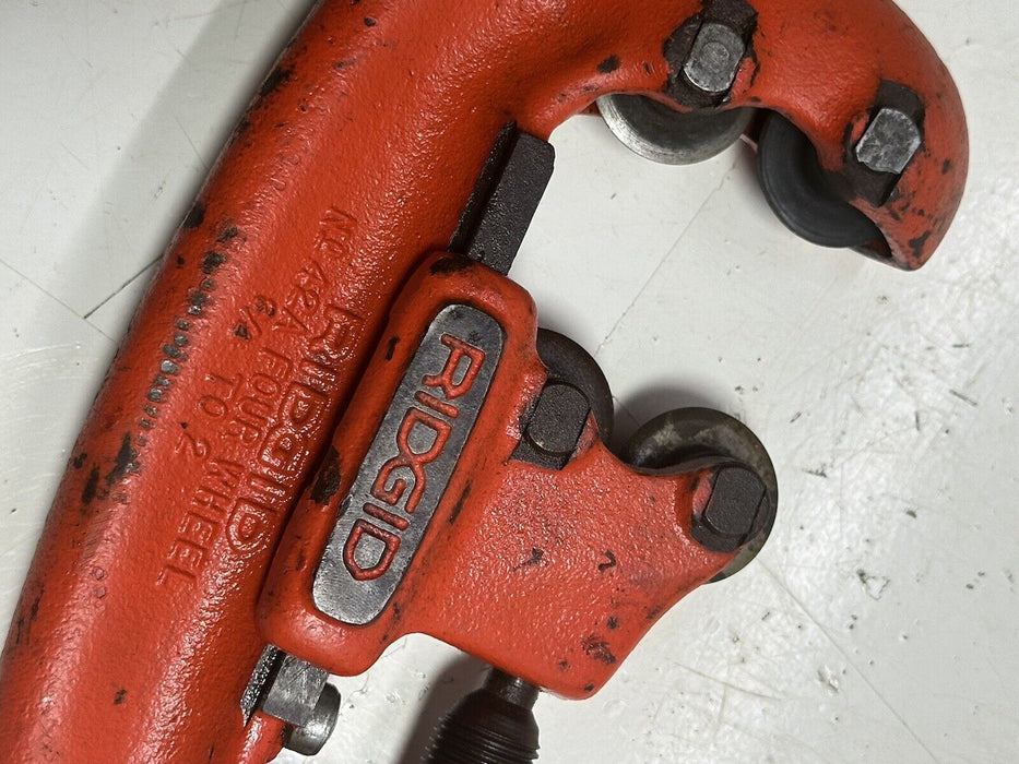 RIDGID PIPE CUTTER Model 42A Heavy Duty 4 Wheels  3/4 INCH TO 2 INCHES #4