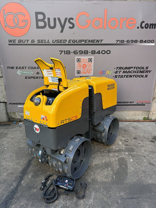 2018 Wacker Neuson RTSC3 Remote Controlled Trench Compactor Roller 317 Hrs VIDEO