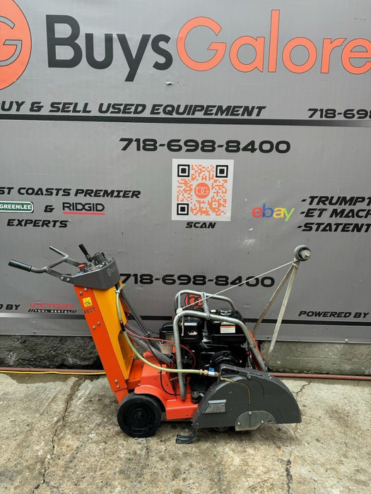 Husqvarna FS513 Self Propelled Walk Behind Concrete Floor Saw Honda 247HRS