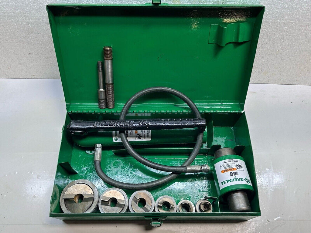 Greenlee 767 Hydraulic Pump & Ram with Stainless Steel Dies