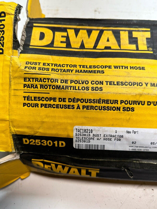 DEWALT D25301D Dust Extractor Telescope with Hose for SDS Rotary Hammers