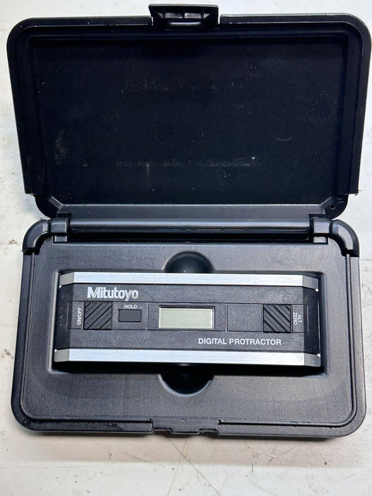 MITUTOYO PRO 3600 DIGITAL PROTRACTOR W/ Case - Free Shipping