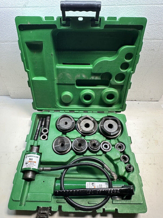 Greenlee 7310SB Slug Buster KO Knockout Punch Set 1/2" - 4" , 767 Pump, Case #10