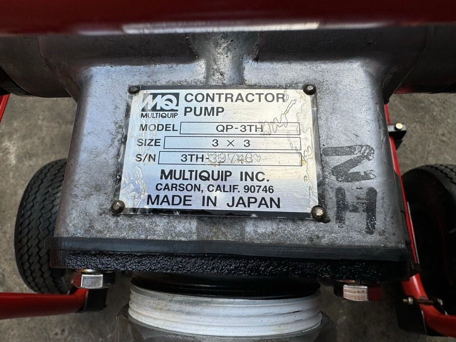 Multiquip QP-3TH Portable 3" Water Trash Pump Dewatering Honda Works Great