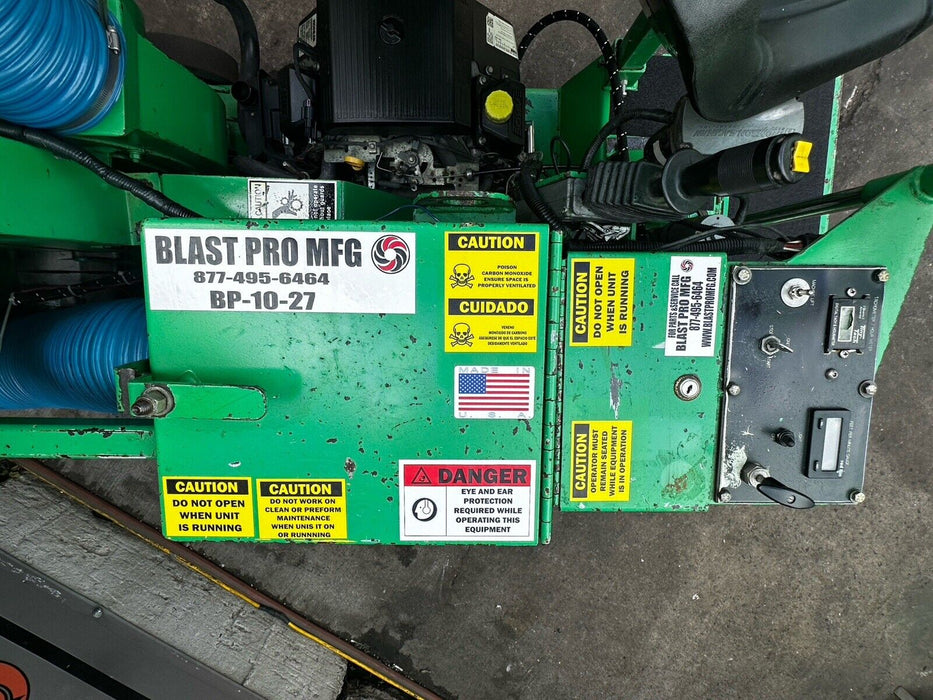 Blastpro BP-10-27 Shot Blaster Ride On Blaster National Blastrac Runs Great