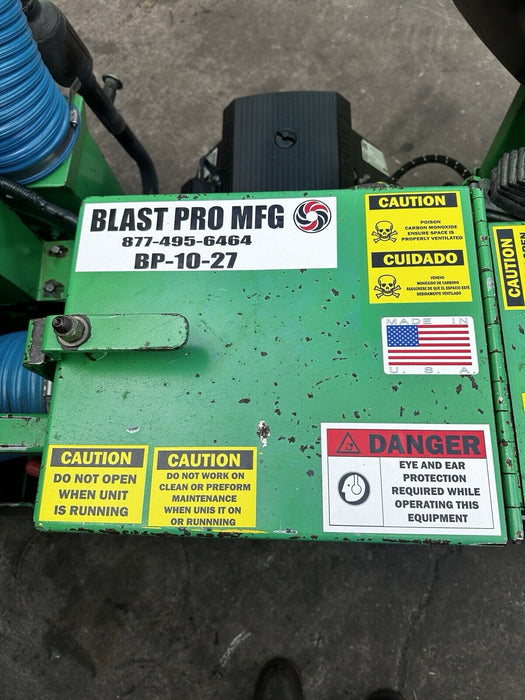 Blastpro BP-10-27 Shot Blaster Ride On Blaster National Blastrac Runs Great