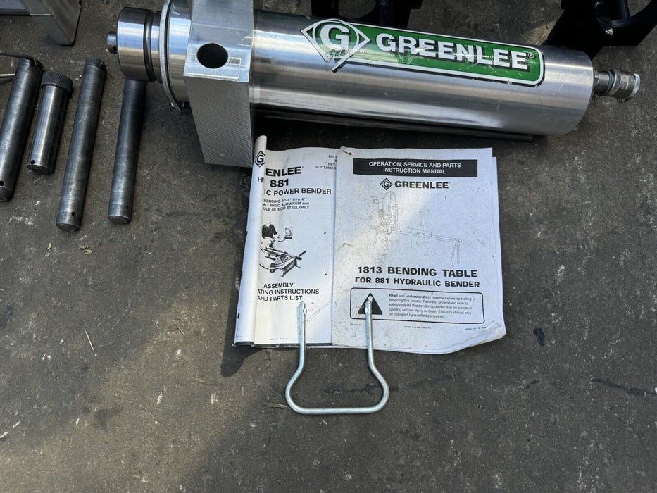 Greenlee 881CT Cam Track Hydraulic Pipe Bender 2.5”-4” Rigid IMC EMT 960 881 #1