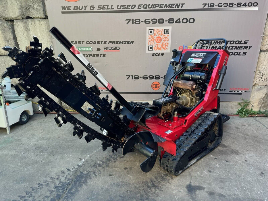 2018 Barreto 20RTK Walk-Behind Trencher Honda Motor 335HRS Trailer INCLUDED