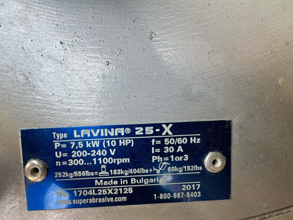 2017 Lavina 25-X Concrete Grinder 200-240 Volt 1 Or 3 PH