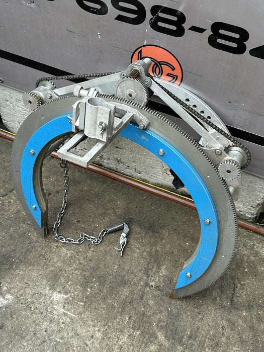 H&M 2C-20 Pipe Beveling Saddle Machine 12 - 20" + Bridge ,  Dogs, Chain Nice #29