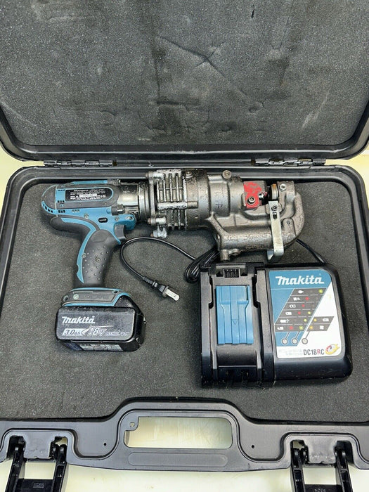 Hougen-Ogura Electro-Hydraulic Cordless 18V Punch Pro Model 76000PR Battery # 1