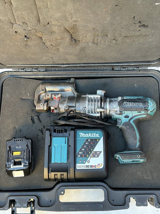 Hougen-Ogura Electro-Hydraulic Cordless 18V Punch Pro Model 76000PR Battery #28