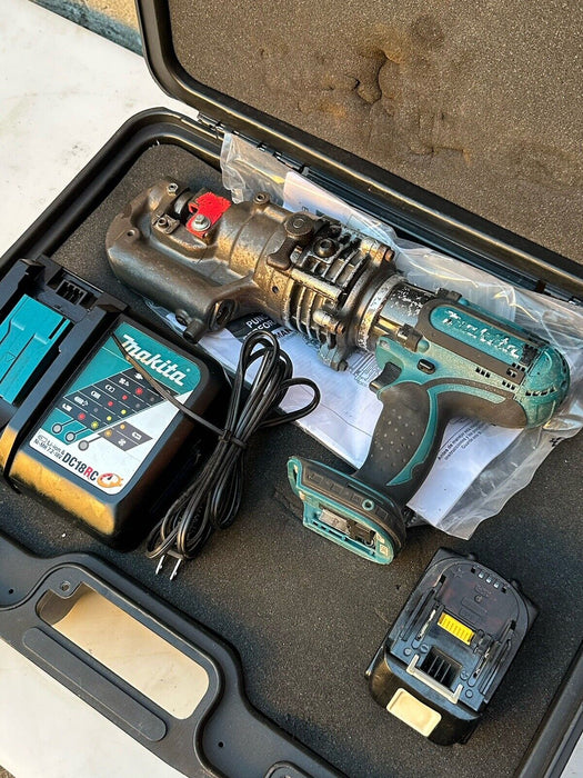 Hougen-Ogura Electro-Hydraulic Cordless 18V Punch Pro Model 76000PR Battery #32