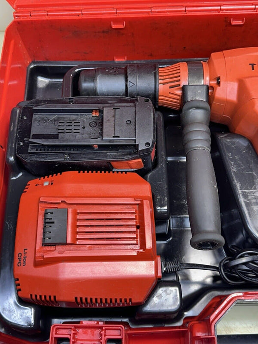 HILTI CORDLESS ROTARY HAMMER  DRILL TE 60- A36, (2) 3-9AH BATTERIES + CHARGER #2