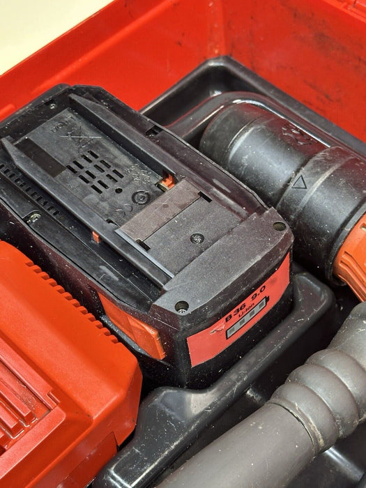 HILTI CORDLESS ROTARY HAMMER  DRILL TE 60- A36, (2) 3-9AH BATTERIES + CHARGER #2