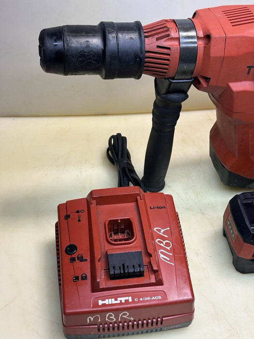 HILTI CORDLESS ROTARY HAMMER  DRILL TE 60 - A36, (2) BATTERIES + CHARGER #5