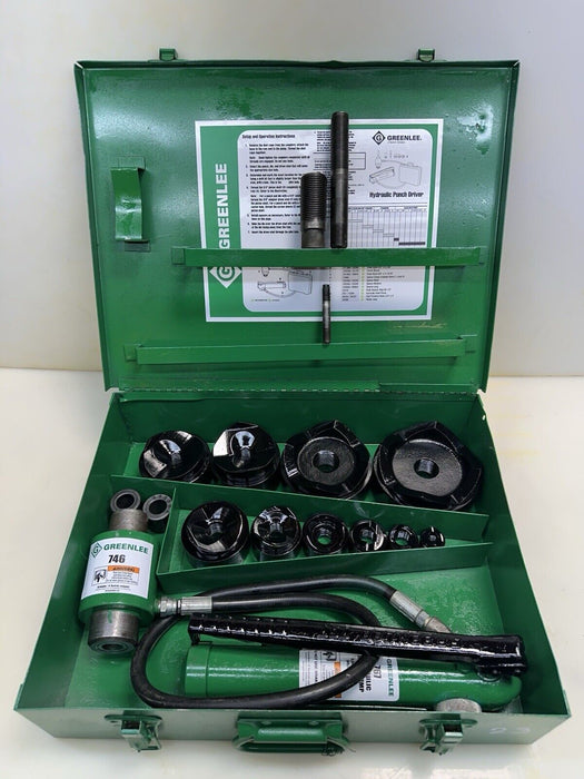 Greenlee 7310 SB Slug Buster KO Knockout Punch Set 1/2" - 4" , 767 Pump,  #23