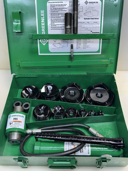 Greenlee 7310 SB Slug Buster KO Knockout Punch Set 1/2" - 4" , 767 Pump,  #23