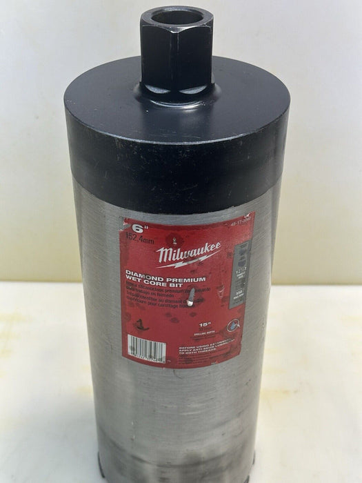 Milwaukee 48-17-3060 6 in. Diamond Premium Wet Core Bit MINT #1