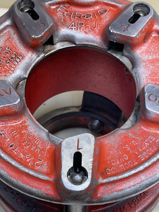 RIDGID 4PJ Jam proof pipe threader die head 2-1/2 to 4" Capacity