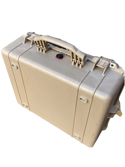 Pelican 1600 Watertight Hard Case with Foam insert - Desert Tan W/ Dividers