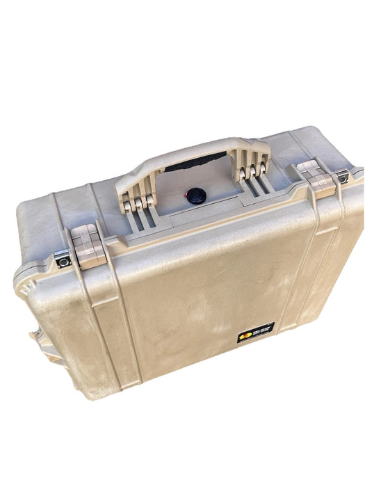 Pelican 1600 Watertight Hard Case with Foam insert - Desert Tan W/ Dividers