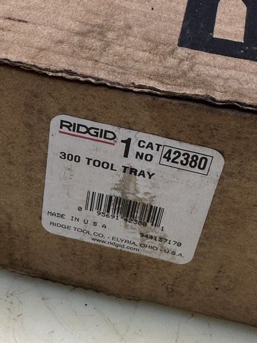 RIDGID® 42380 Tool Tray for 300 Pipe Threading Machine New