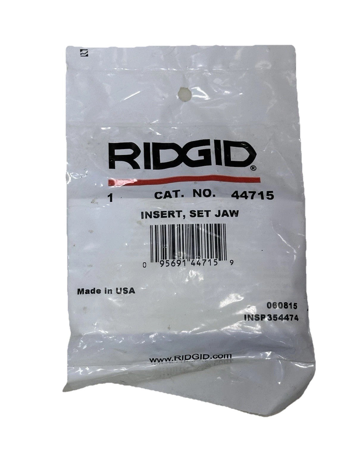 Ridgid 44715 E-1666-X Set of 3 Pipe Threading Machine Front Jaw Insert ...