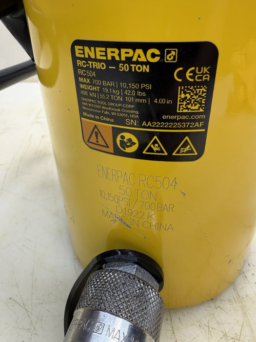 2022 Enerpac RC-504 50 Ton Capacity, Single Port, 4" Stroke Single-Acting #2