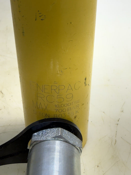 Enerpac RC 59 Trio Hydraulic Cylinder Single Acting 5 Ton Capacity 9" Stroke
