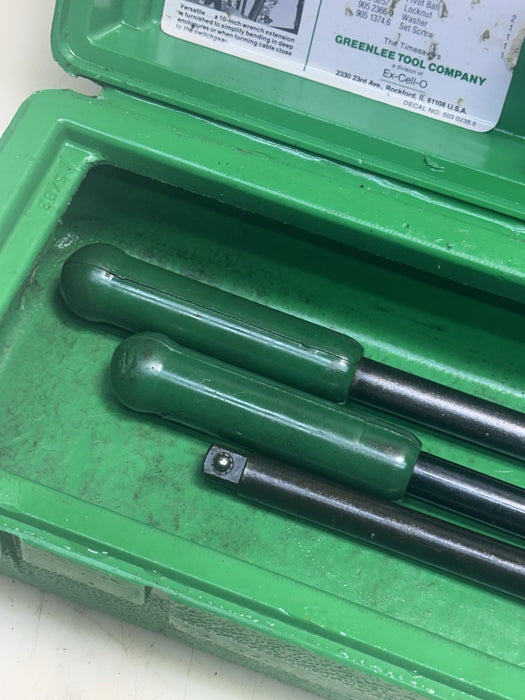 Greenlee 796 manual Cable Ratchet Bender Assembly with Ratchet Extension case #3