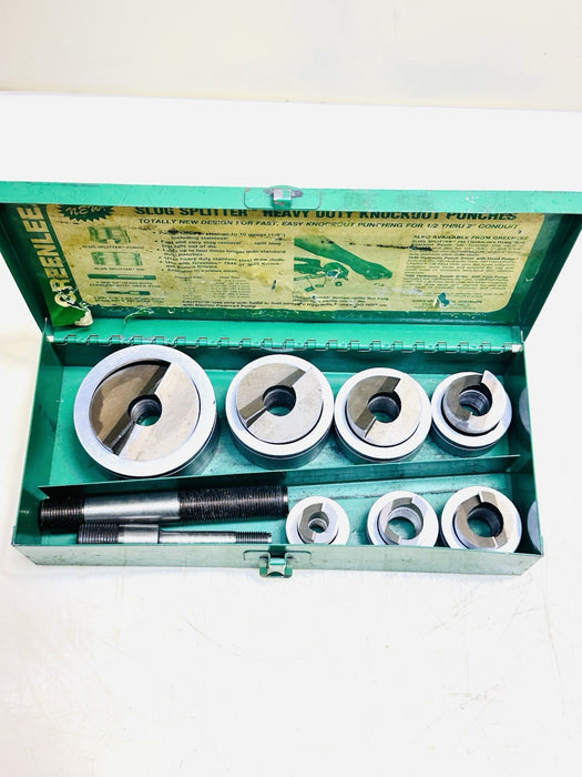 Greenlee 7307 Slug Splitter Knockout Punch Set 1/2 - 2" Conduit Stainless Steel
