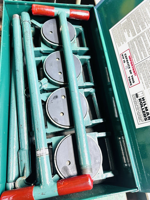 Hilman Rollers, KRS-15-SLP, Steel FT Series Deluxe Kit, 15 Ton Capacity