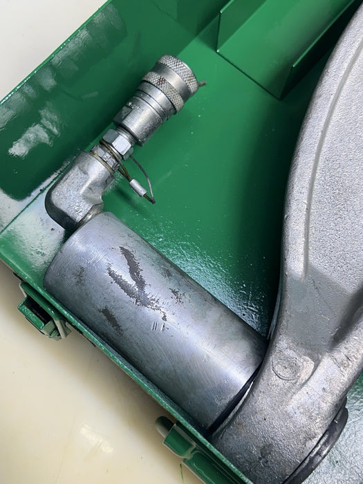 GREENLEE 1731 HYDRAULIC C-FRAME KNOCKOUT PUNCH DRIVER + PUNCHES #BG9