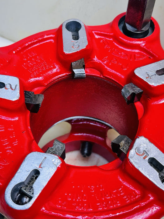 RIDGID 4PJ Jam proof pipe threader die head 2-1/2 to 4" + 3-1/2” Teeth REFURBISH
