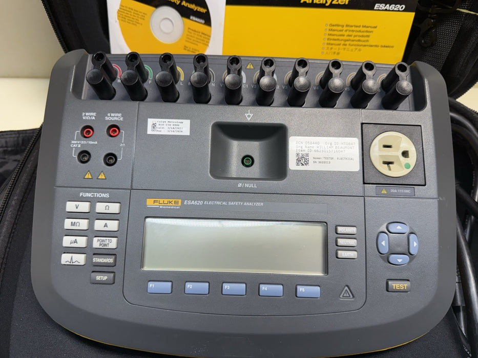 FLUKE ESA620 ELECTRICAL SAFETY ANALYZER (CALIBRATED Late 2023)- #1 FREE SHIPPING