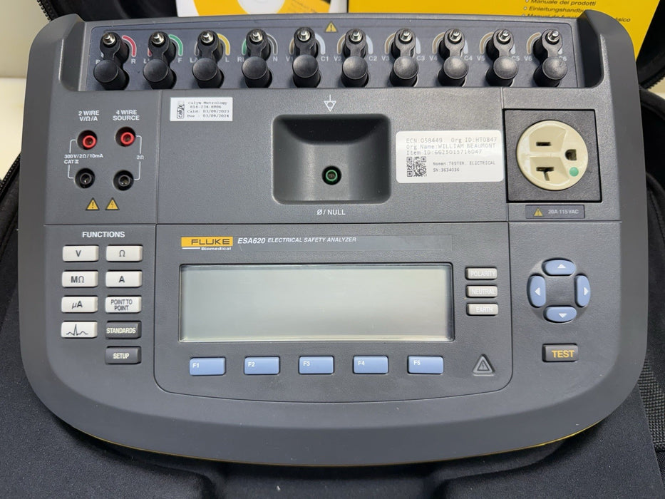 FLUKE ESA620 ELECTRICAL SAFETY ANALYZER (CALIBRATED Late 2023)- #2 FREE SHIPPING
