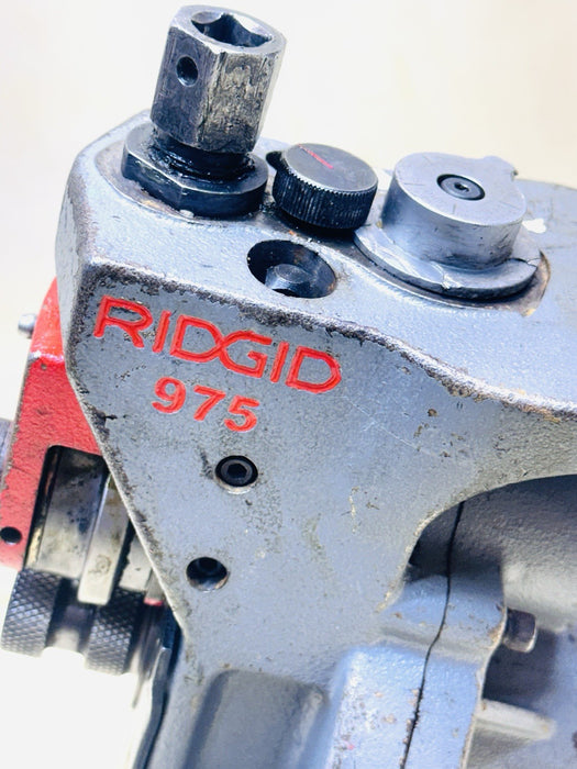 RIDGID 975 Roll Groover  1-1/4" To 6" Fits Ridgid 300 Threader Nice Shape #3